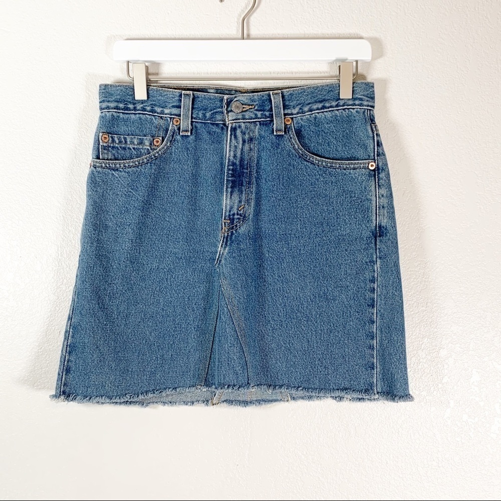 Levi's 512 Remade Vintage Denim Jean Skirt
